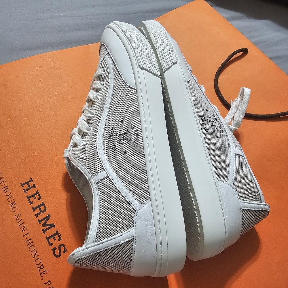 HERMES GET Sneakers Men's SIZE 44 New - Picture 5 of 12